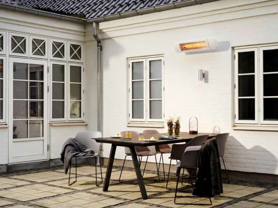 Clearance 27 degrees ECO+ No-glare Terrassevarmer, Pure-White