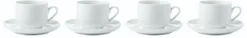 Discount Atelier Kaffekop 4 stk. 18 cl, Hvid Kopper