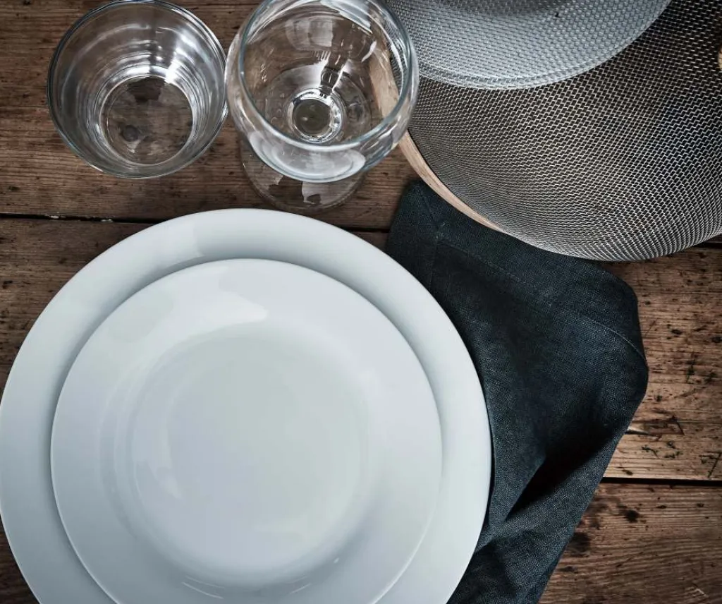 Outlet Café Tallerken , Hvid Tallerkensæt|Middagstallerkener