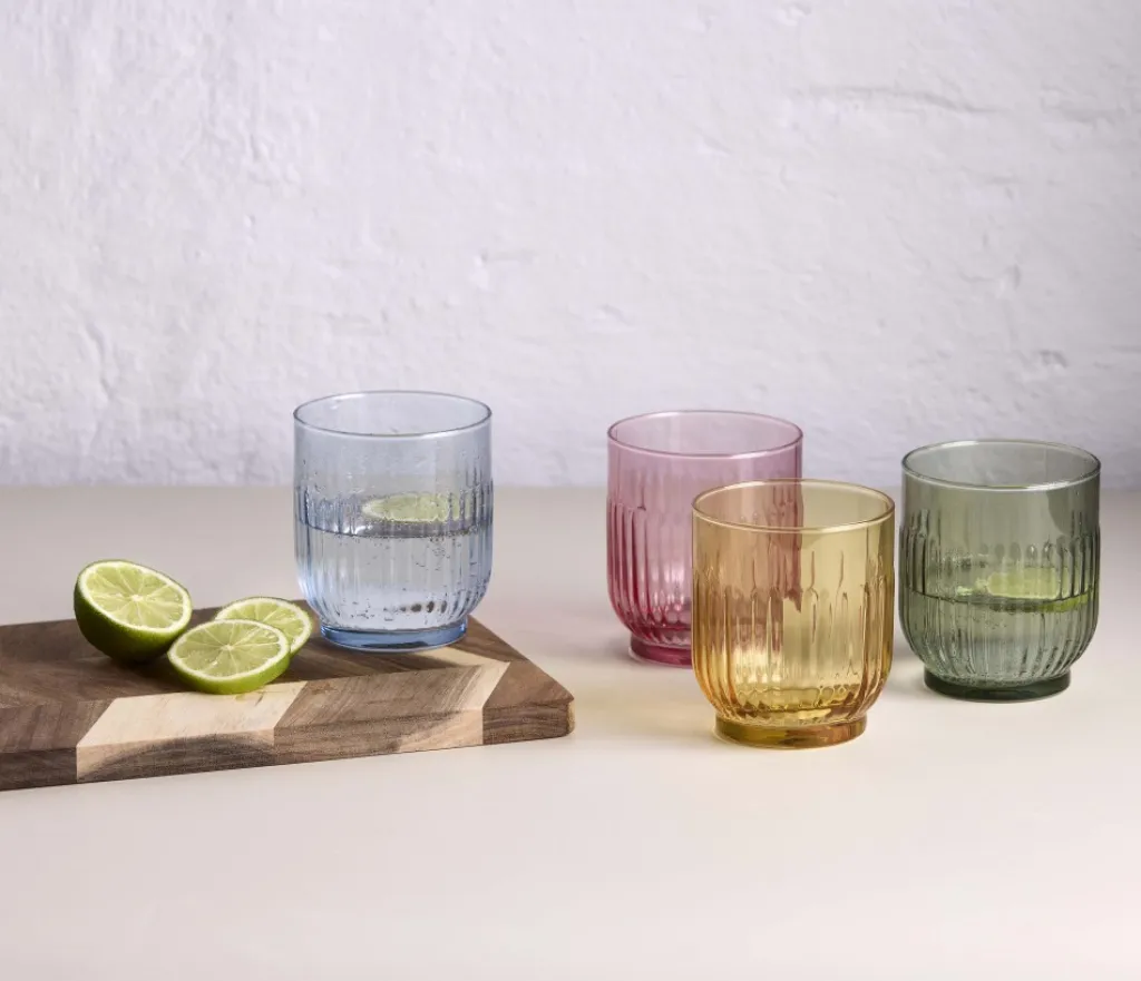 aida Vandglas > Groovy Drikkeglas 4 stk. 33 cl, Multi