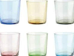 Clearance Groovy Drikkeglas 6 stk. 34,5 cl, Multi Vandglas