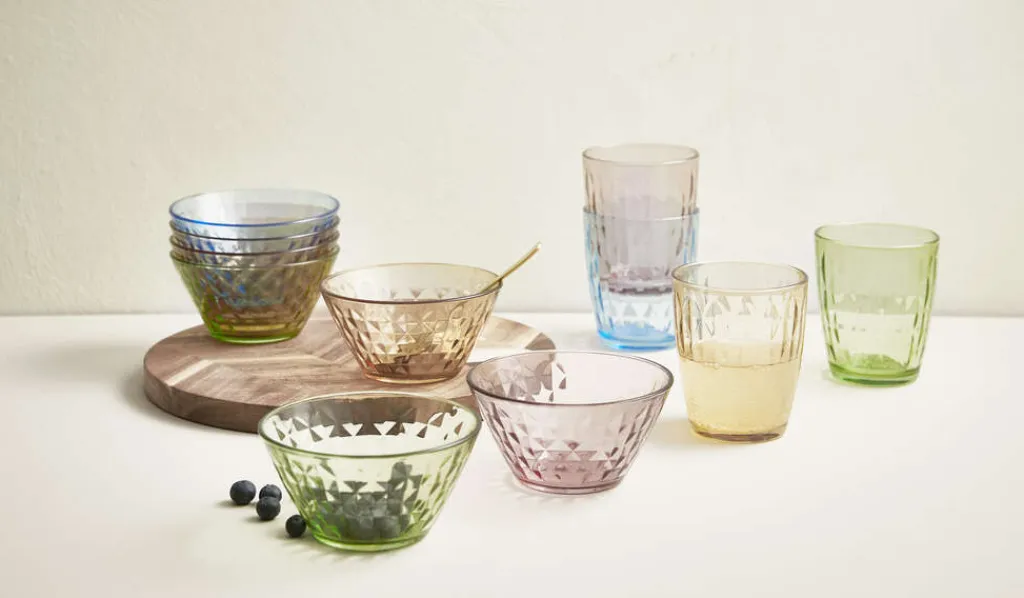 Best Mosaic Drikkeglas 4 stk. 34 cl, Vandglas