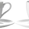 Best aida Relief Kaffekop m. Underkop 4 stk. 20 cl, Hvid
