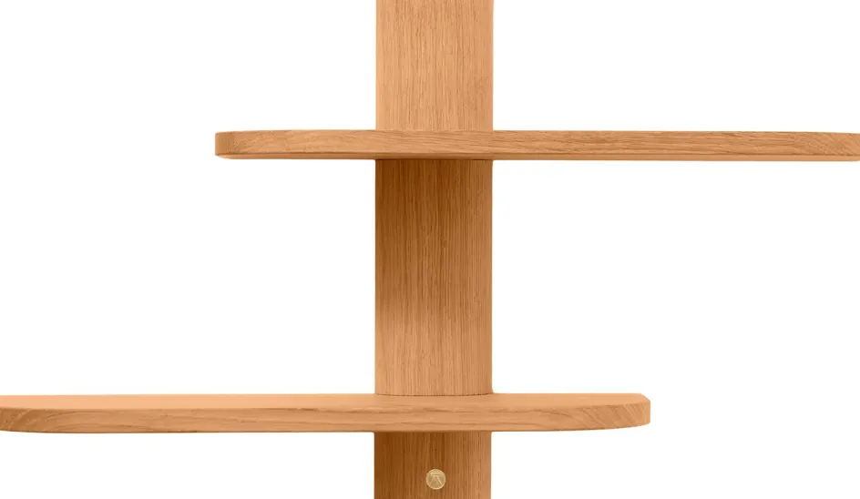 Online Andersen Furniture Bend Hylde 50 cm, Olieret Natur Eg