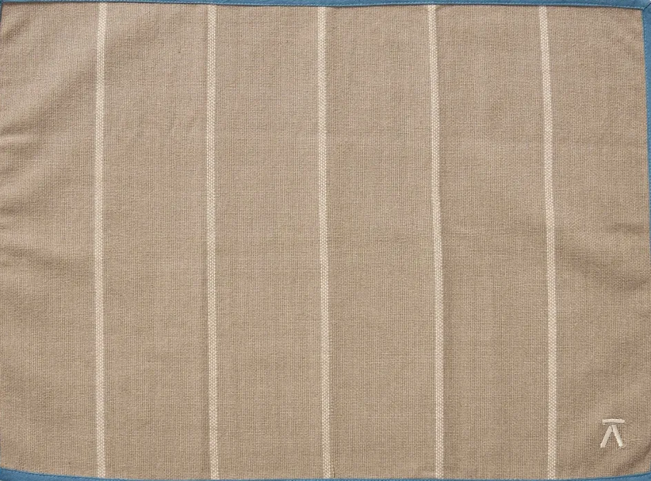 Hot Andersen Furniture Dækkeserviet 36x50 cm, Beige/Blå