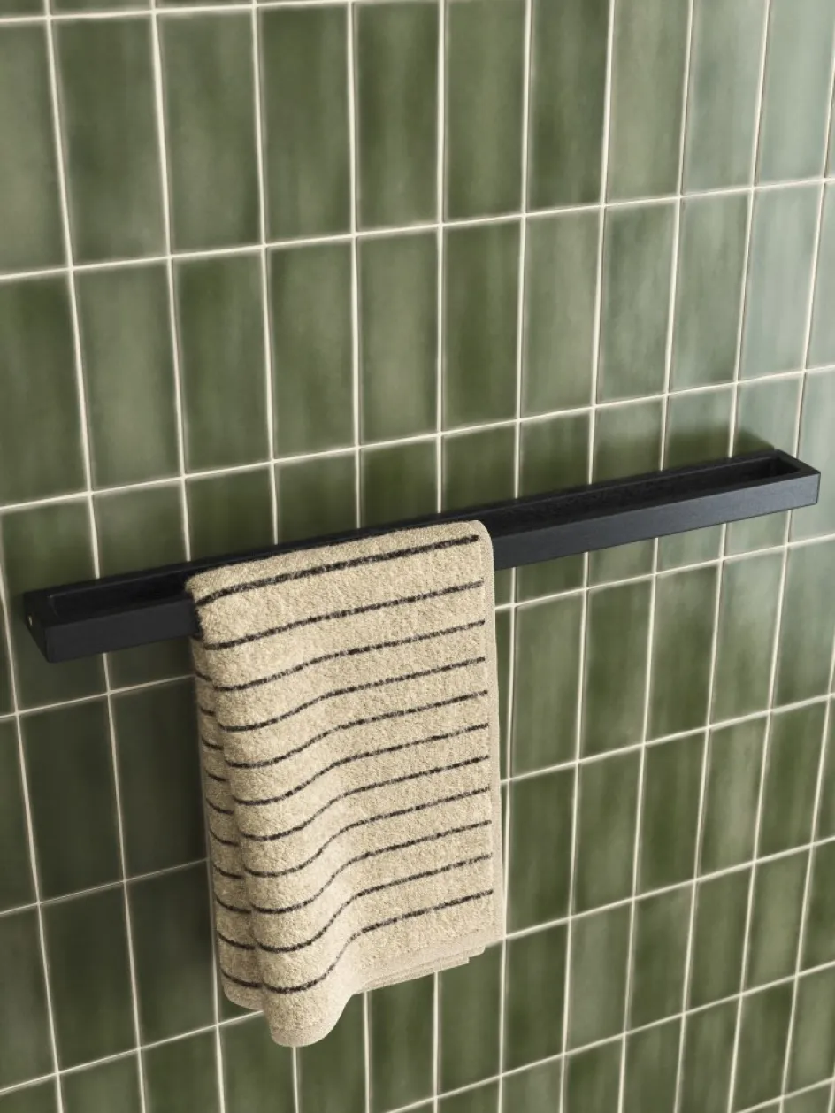 Best Andersen Furniture Håndklædestang Single 73,5 cm, Sort Bøg