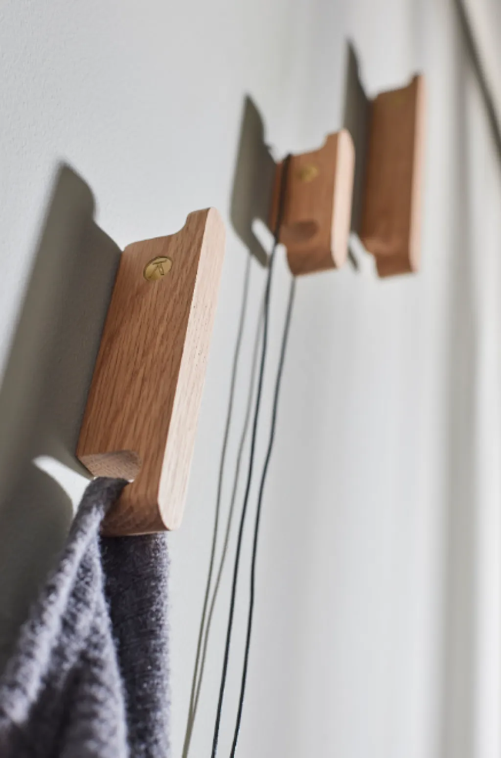 Andersen Furniture Badeværelse|Knager Og Knagerækker > Multi Kroge 3 stk, Eg
