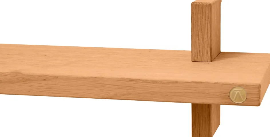 Andersen Furniture Treat Hylde 50 cm, Olieret Natur Eg