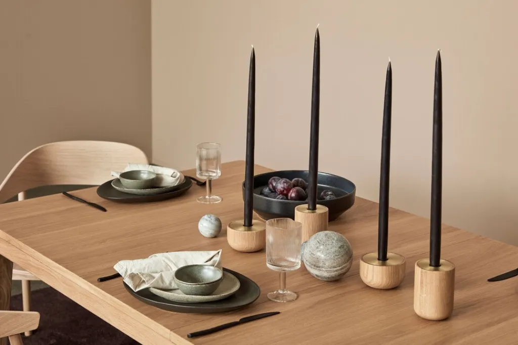 Andersen Furniture Fyrfadsstager > Nordic Fyrfadsstage H4 cm, Eg