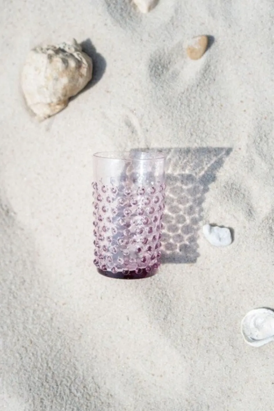 Anna von Lipa Hobnail Drikkeglas 20 cl, Lilla