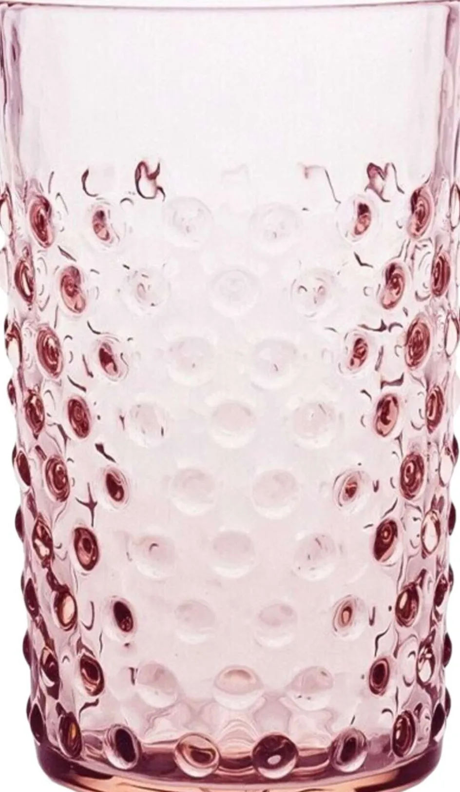 Anna von Lipa Hobnail Drikkeglas 20 cl, Rosa