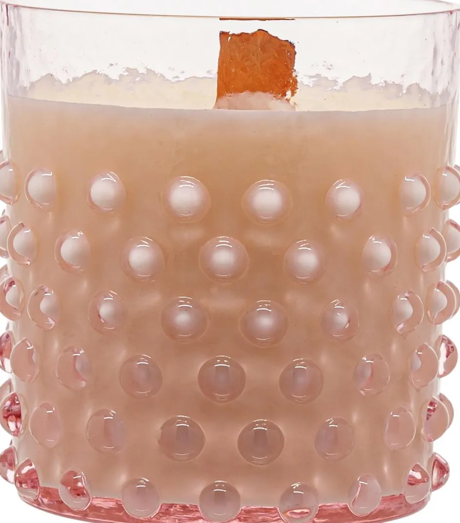 Best Anna von Lipa Hobnail Rosa Duftlys Ø6,7/H8 cm, Rasberry