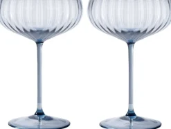 Discount Anna von Lipa Lyon Champagneskål 2 stk. 21 cl, Blue Smoke