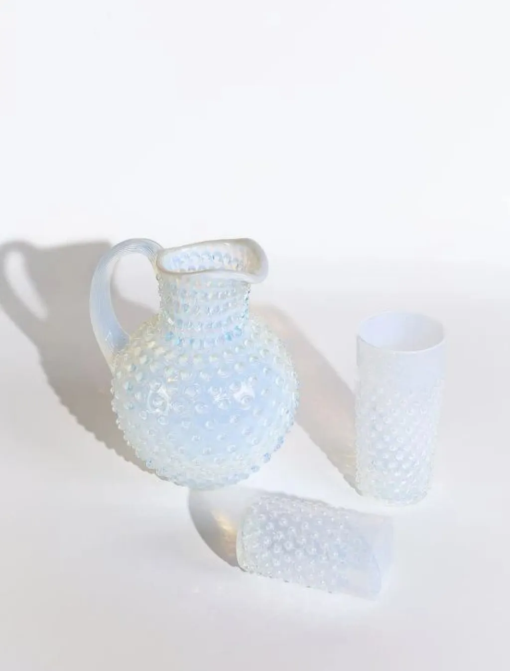 Anna von Lipa Drinksglas|Drinksglas > Opaline Hobnail Long Drink Drikkeglas 400 ml,