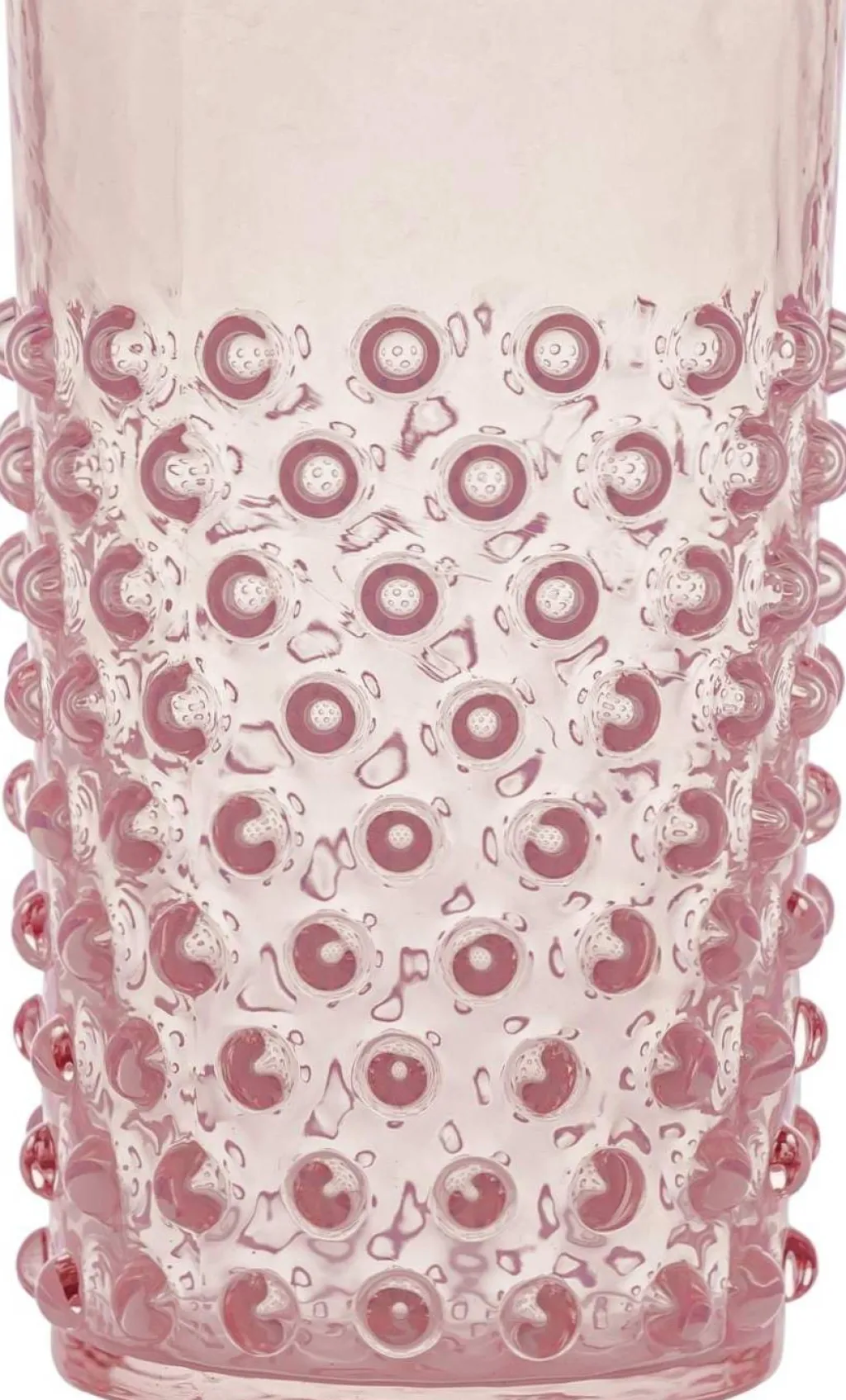 Hot Opaline Hobnail Long Drink Drikkeglas 400 ml, Drinksglas|Drinksglas