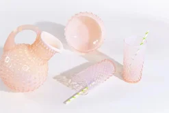 Hot Opaline Hobnail Long Drink Drikkeglas 400 ml, Drinksglas|Drinksglas