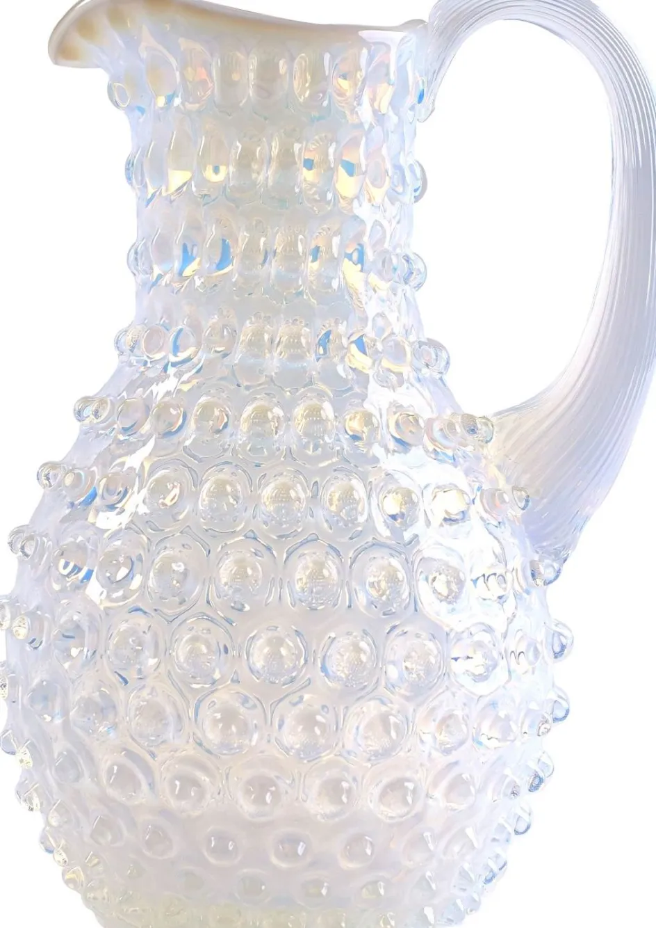 Discount Anna von Lipa Opaline Paris Hobnail Kande 1,25 L, Creamy White