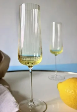 New Anna von Lipa Ripple Champagneglas 190 ml, Citron
