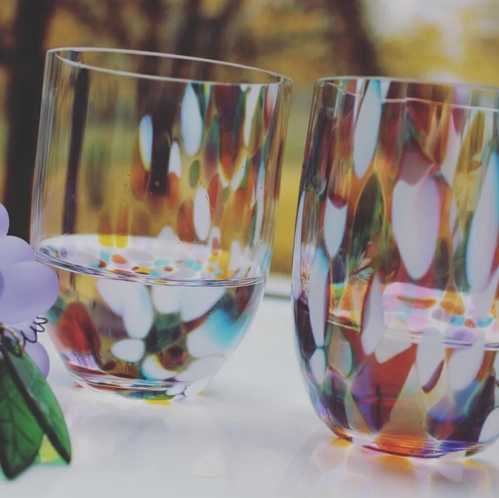 Anna von Lipa Vandglas > Splash Tumbler Drikkeglas 25 cl, Multi-full