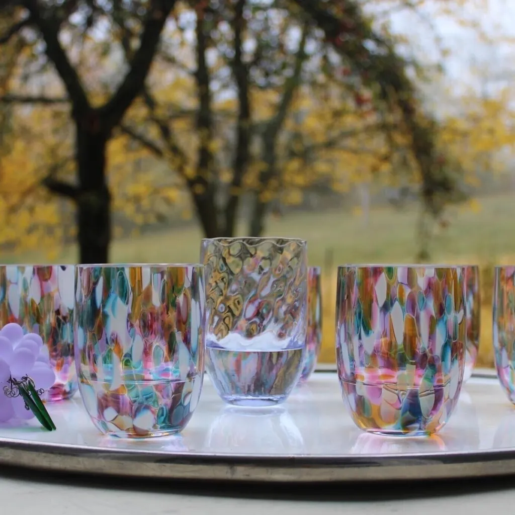 Anna von Lipa Vandglas > Splash Tumbler Drikkeglas 25 cl, Multi-full