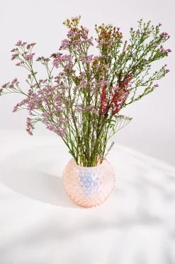 Hot Opaline Hobnail Globe Vase H18 cm, Stue|Vaser