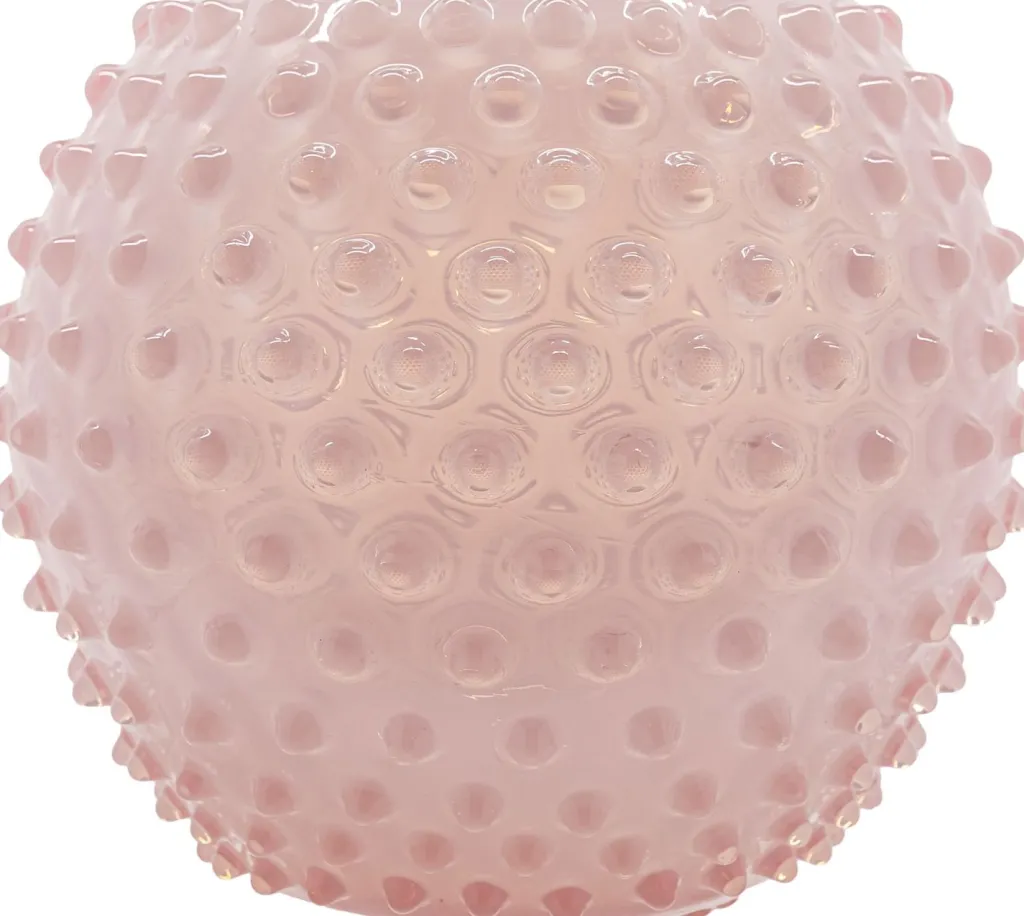 Hot Opaline Hobnail Globe Vase H18 cm, Stue|Vaser