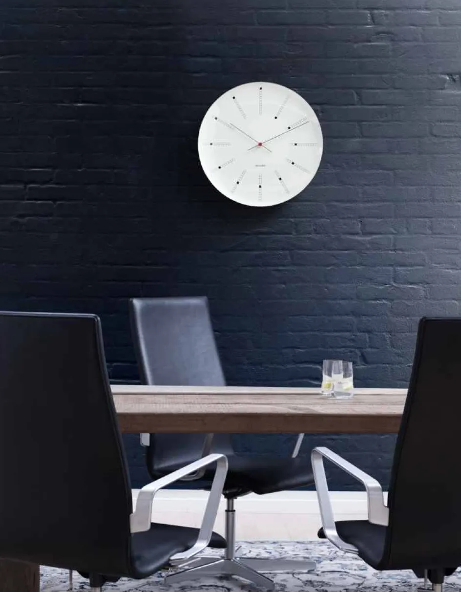 Hot Arne Jacobsen Bankers Vægur , Hvid