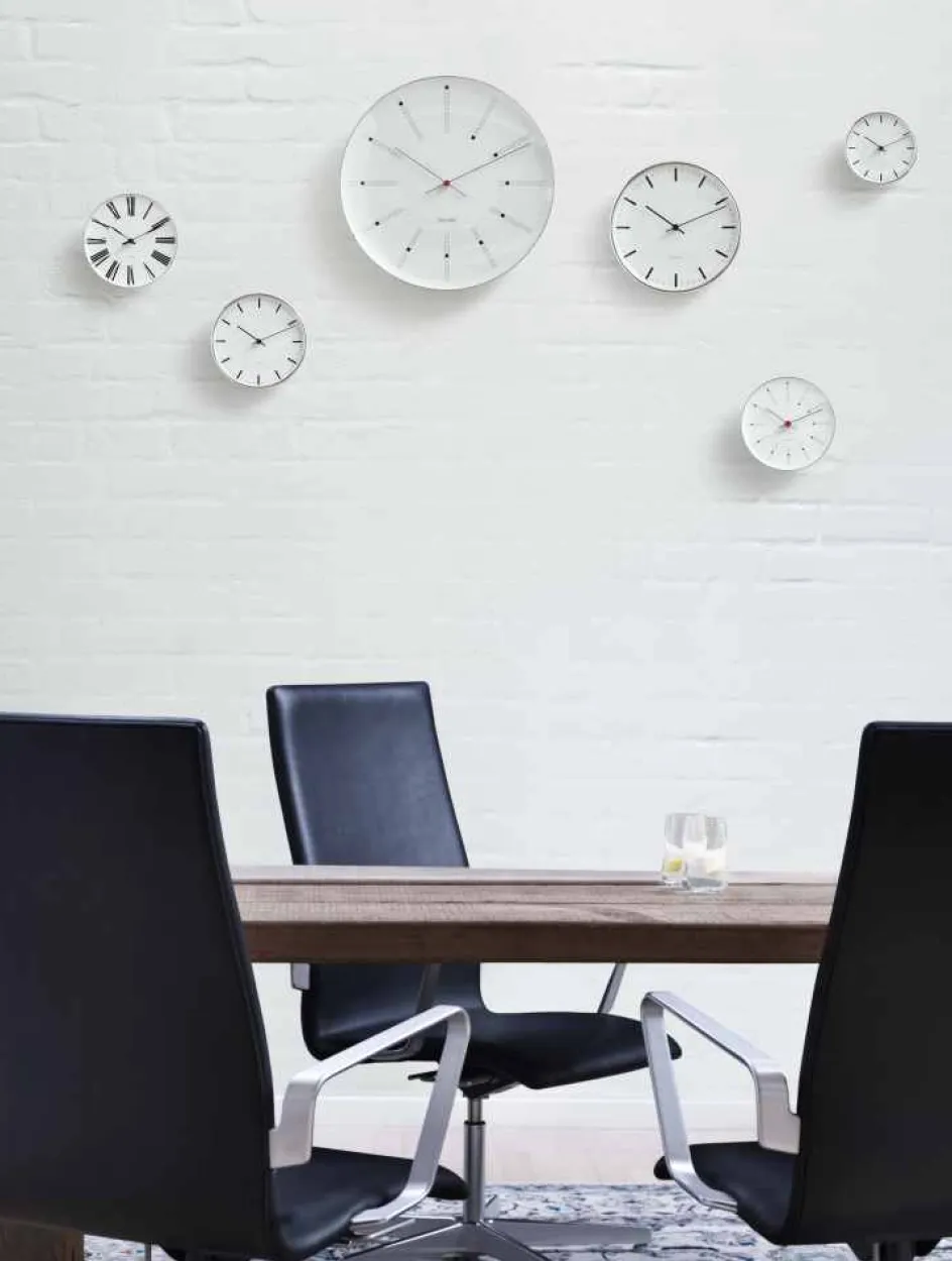 Hot Arne Jacobsen Bankers Vægur , Hvid