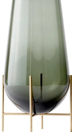 Online Échasse Vase H, Green Smoked Stue|Vaser