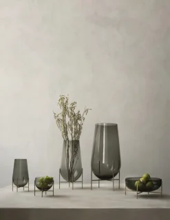 Audo Copenhagen Stue|Vaser > Échasse Vase H, Green Smoked