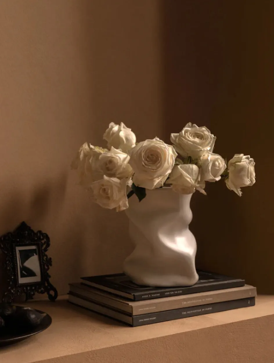 Hot Audo Copenhagen Collapse Vase H20 cm, Hvid