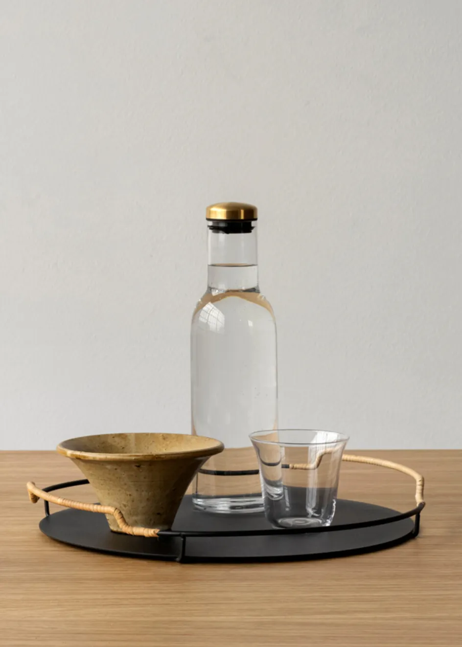 Hot Audo Copenhagen Karaffel 1 L, Klar Glas/Messing