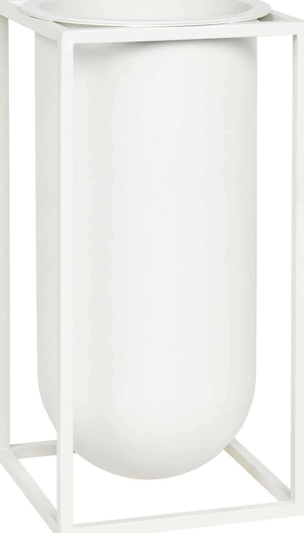 Best Kubus Lolo Vase H24 cm, Hvid Stue|Vaser