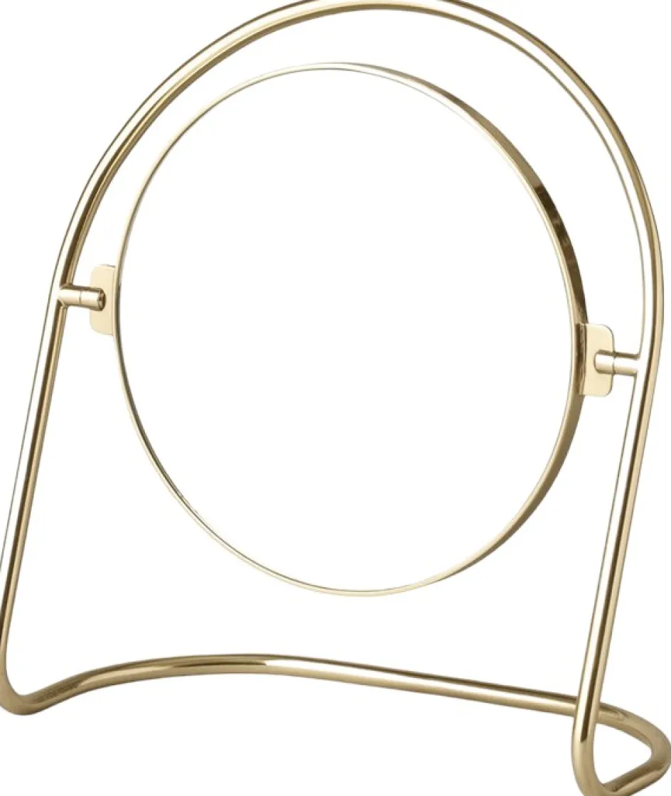 Clearance Audo Copenhagen Nimbus Bordspejl 25,7 cm, Poleret Messing