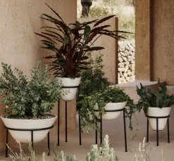 Best Daiza Planteopsats ?25 cm, Ivory Stue|Urtepotter Og Krukker