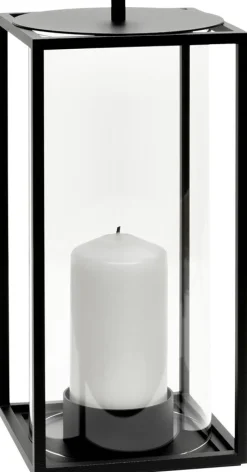 Hot Kubus LightIn Lanterne H24 cm, Sort Lanterner