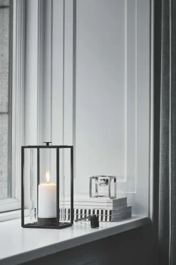 Hot Kubus LightIn Lanterne H24 cm, Sort Lanterner