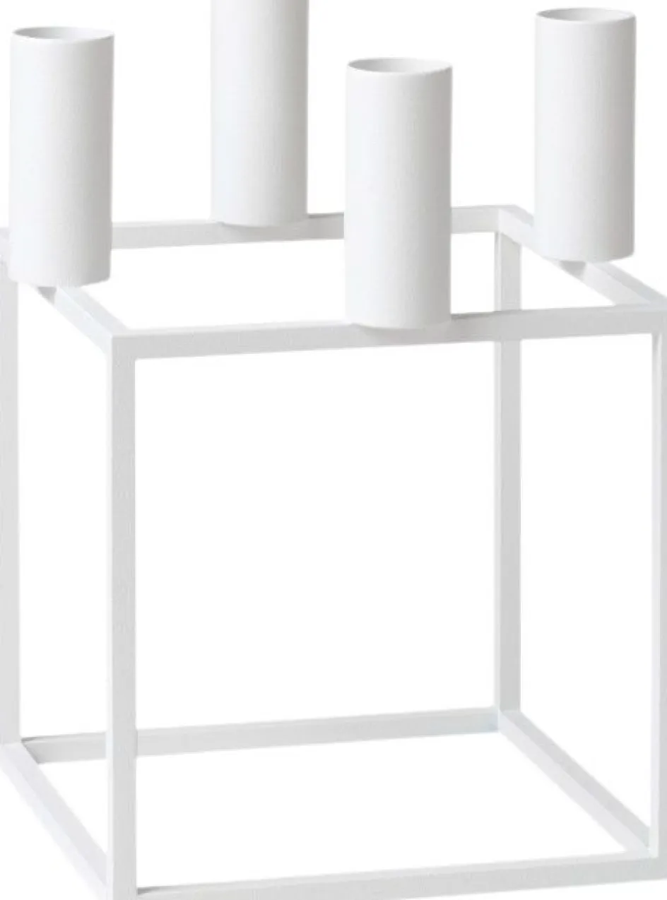 Hot Audo Copenhagen Kubus 4 Lysestage H20 cm, Hvid