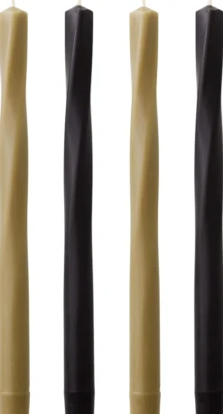 Hot Audo Copenhagen Twist Kronelys 4 stk. 30 cm, Neutral