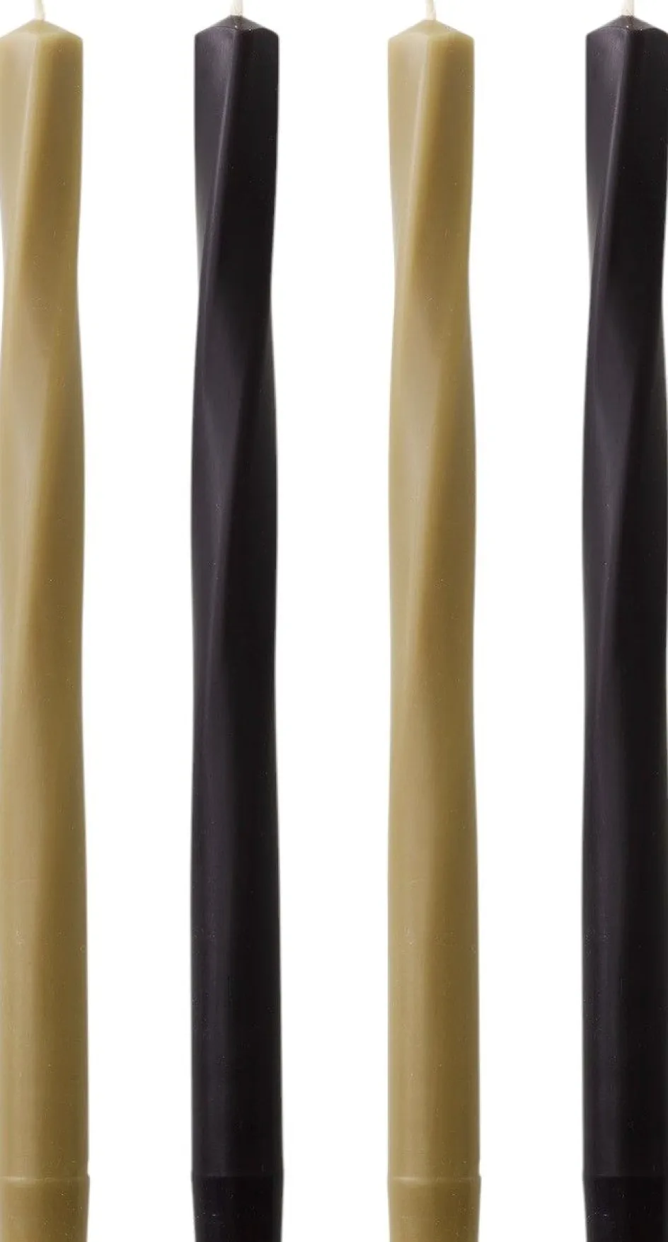 Hot Audo Copenhagen Twist Kronelys 4 stk. 30 cm, Neutral