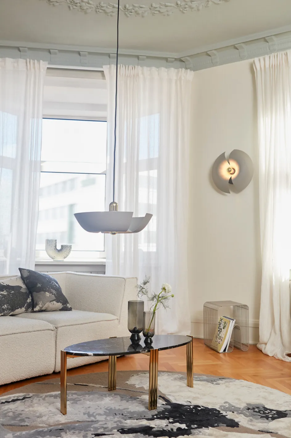Discount AYTM CYCNUS Væglampe , Taupe/Guld