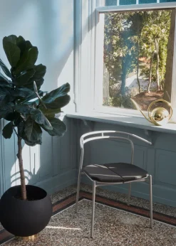 Hot GLOBE Urtepotte H, Sort/Messing Stue|Urtepotter Og Krukker