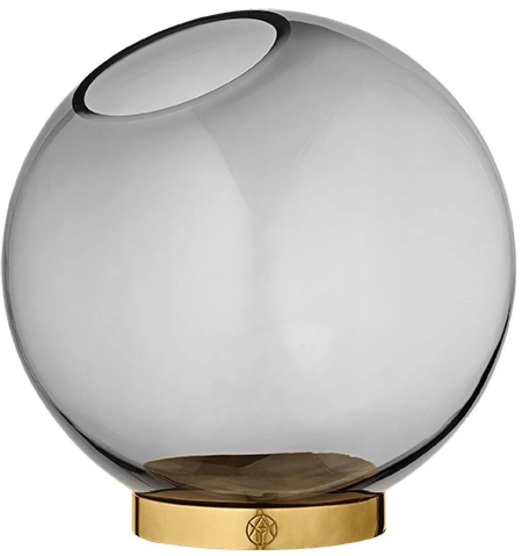 Outlet GLOBE Vase m. Fod H, Stue|Vaser