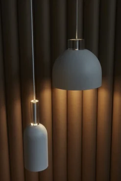 Clearance AYTM LUCEO Loftlampe Ø28 cm, Hvid/Klar