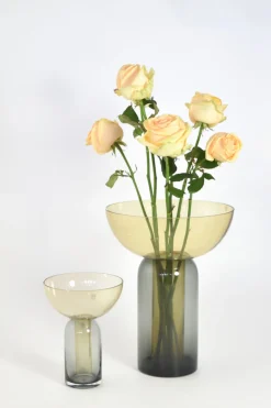 Best AYTM TORUS Vase H, Sort/Amber