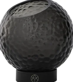 New AYTM GLOBE BUBBLES Fyrfadsstage H9,5 cm, Sort