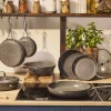 Hot Salina Ceramic Serveringspande m. Låg 28 cm, Stone Grey Pander