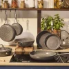 New Ballarini Salina Ceramic Wok 30 cm, Stone Grey