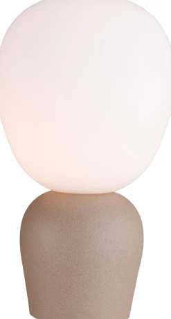 Best Belid Buddy Bordlampe H33,5 cm, Sandstruktur/Opal