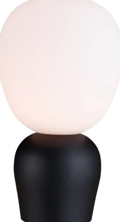 Clearance Belid Buddy Bordlampe H33,5 cm, Sortstruktur/Opal